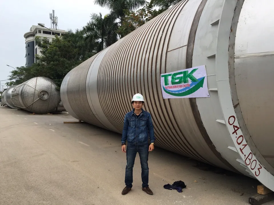Vận chuyển hàng dự án cho nhà máy bia Hà Nội