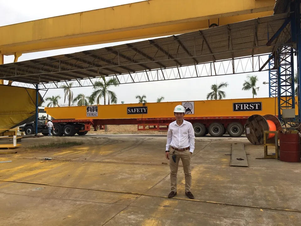 Vận chuyển và lắp đặt dầm cẩu về KCN Mỹ Phước 3