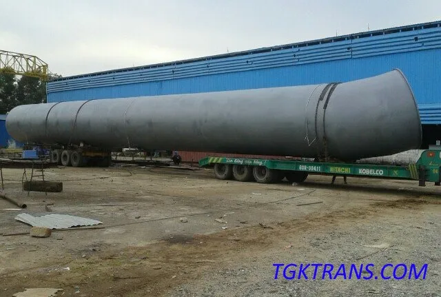 Vận chuyển ống quá khổ quá tải cho nhà máy nhiệt điện Vĩnh Tân