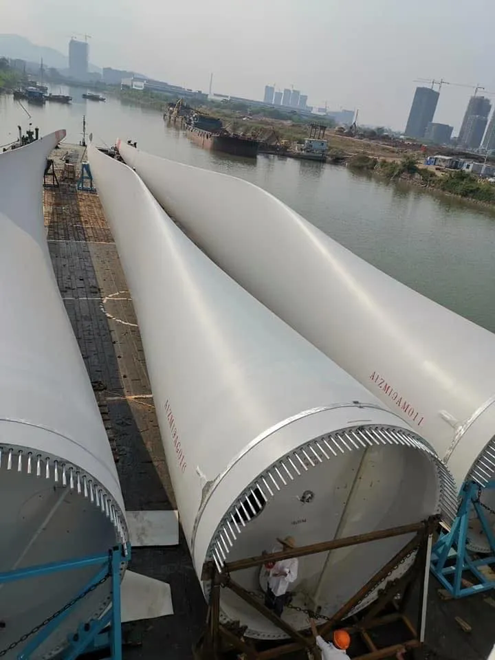 vận chuyển cánh quạt cho dự án điện gió