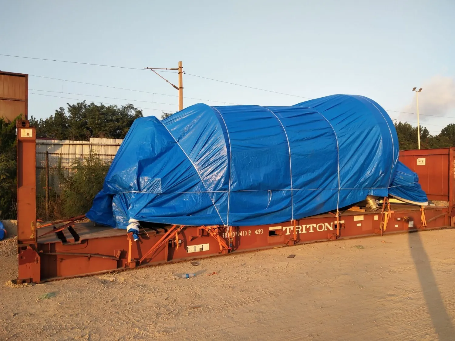SƠ MI RƠ MOÓC SÀN 45 FEET 3 TRỤC 12 GÙ